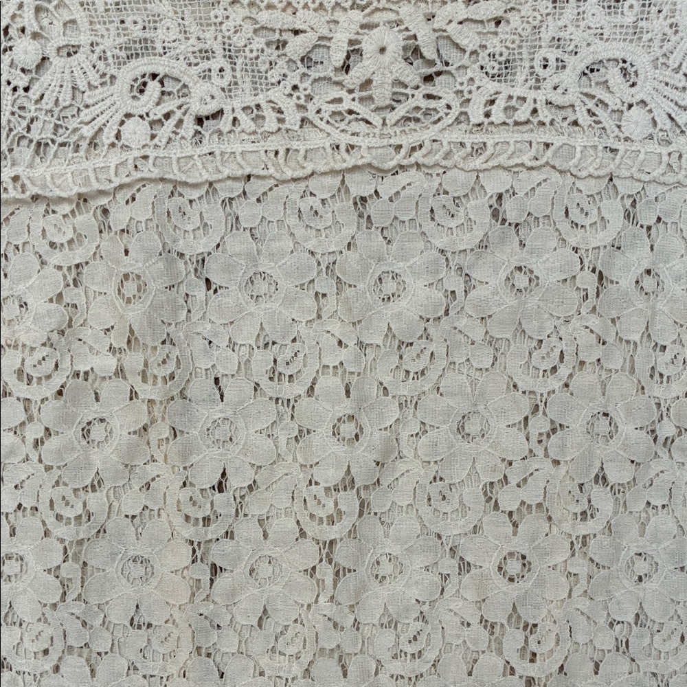 Spense Ivory Crochet Lace Midi Dress - Picture 3 of 7